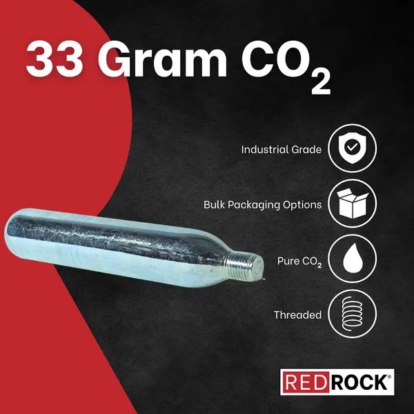 RedRock 33g Threaded CO2 Cartridges — 1/2" Neck — photo 5
