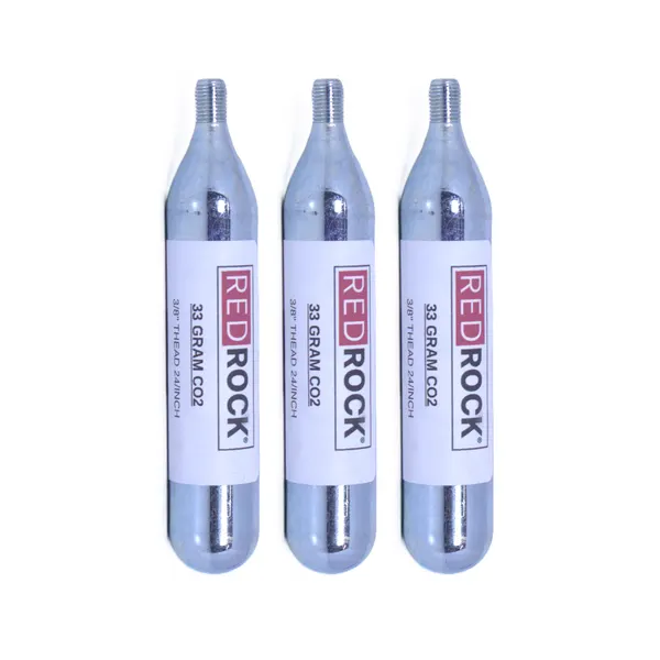 RedRock 33g Threaded CO2 Cartridges — 3/8" Neck — photo 2