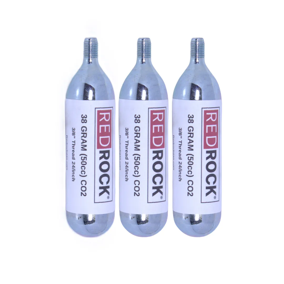RedRock 38g (50cc) Threaded CO2 Cartridges