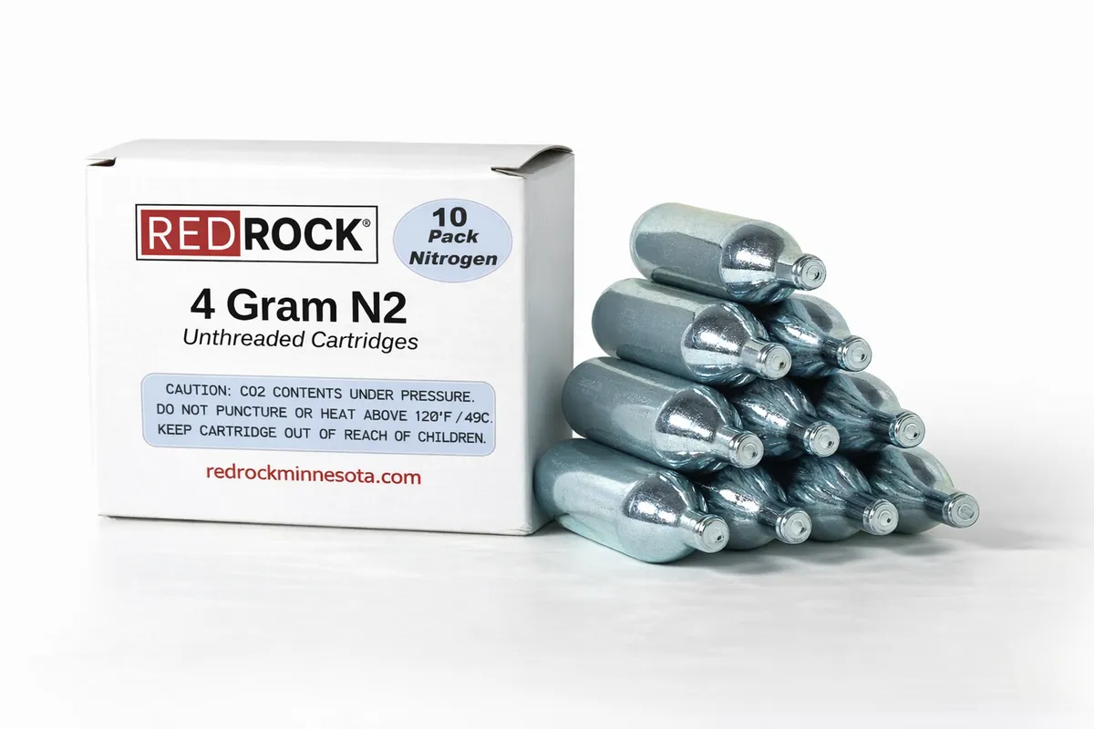 RedRock 4.1g Unthreaded Nitrogen (N2) Cartridges